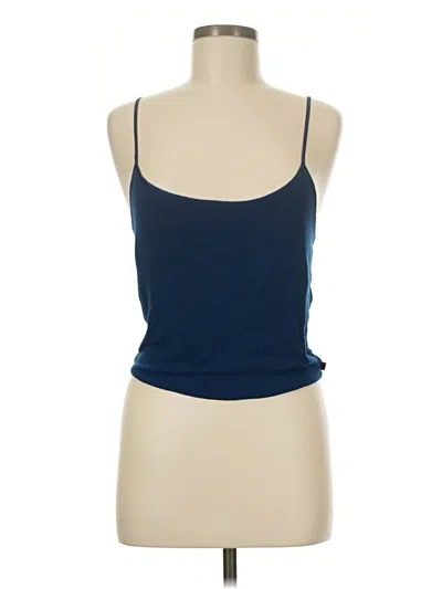 Pre-owned Victoria's Secret Tank Top Blue Strapless Neckline Tops