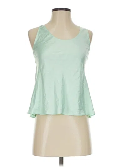 Pre-owned Victoria's Secret Tank Top Green Halter Neckline Tops