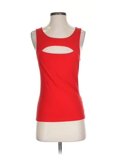 Pre-owned Victoria's Secret Tank Top Red Strapless Neckline Tops