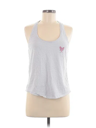 Pre-owned Victoria's Secret Tank Top Silver Halter Neckline Tops