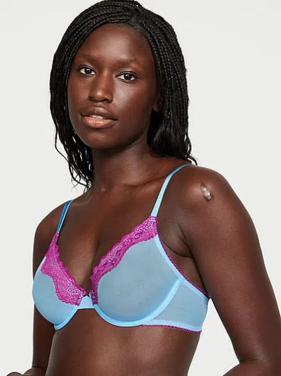 Victoria's Secret Tease Lace-trim Unlined Demi Bra In Multi