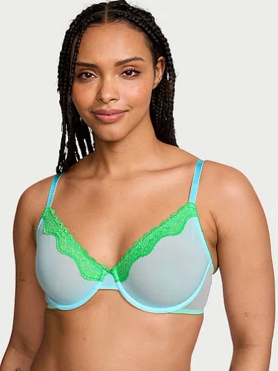 Victoria's Secret Tease Lace-trim Unlined Demi Bra In Multi