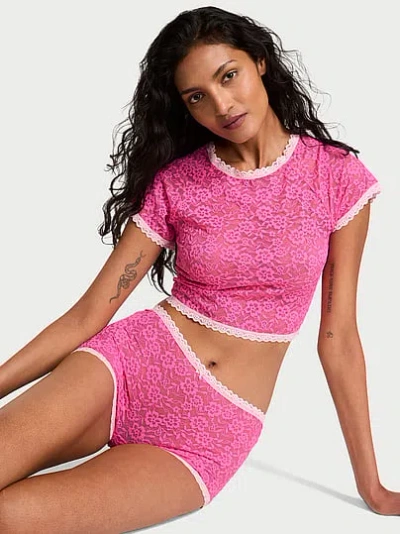 Victoria's Secret Tease Lacie Tee & Shorts Set In Pink