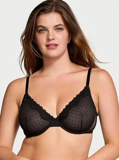 Victoria's Secret Tease Unlined Demi Bra In Black