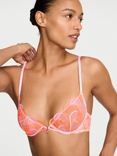 Victoria's Secret Tease Unlined Fresh Squeezed Embroidery Demi Bra In Multi