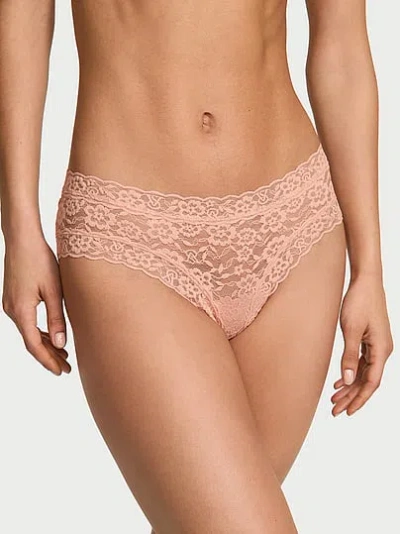 Victoria's Secret The Lacie Lace Cheeky Panty In Brown