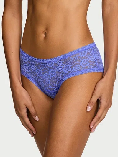 Victoria's Secret The Lacie Lace Keyhole Cheeky Panty In Purple