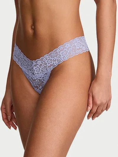 Victoria's Secret The Lacie Lace Strappy-back Thong Panty In Pink