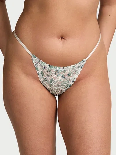 Victoria's Secret The Lacie Lace String Thong Panty In Multi