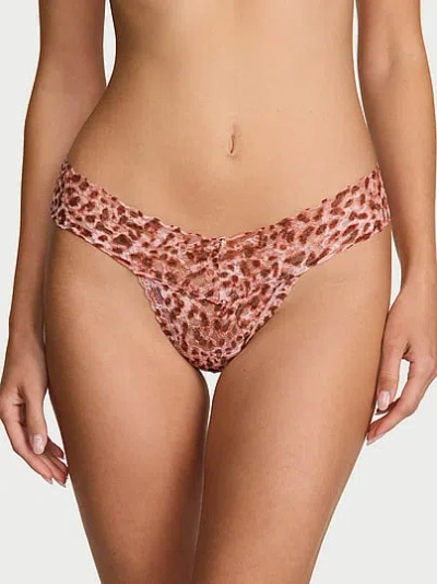 Victoria's Secret The Lacie Lace Thong Panty In Brown