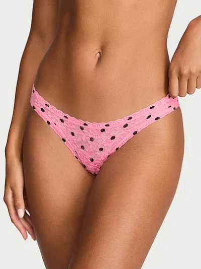Victoria's Secret The Lacie Lace Ultra-low Cheeky Panty In Multi