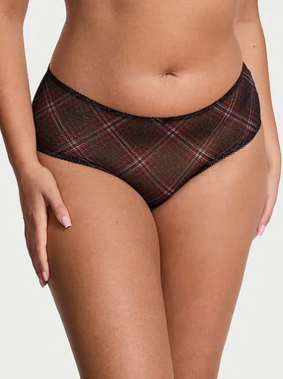 Victoria's Secret The Lacie Shimmer Mesh Cheeky Panty In Animal Print