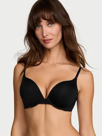 Victoria's Secret The T-shirt Bombshell Add-2-cups Smooth Push-up Bra In Black