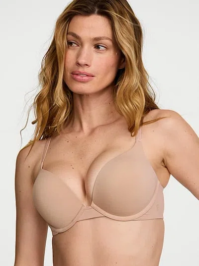 Victoria's Secret The T-shirt Bombshell Add-2-cups Smooth Push-up Bra In Pink