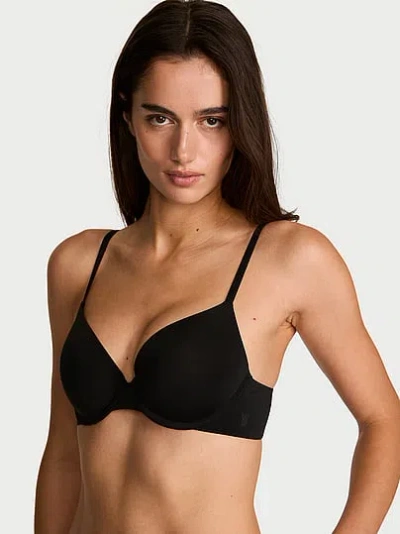 Victoria's Secret The T-shirt Perfect Shape Smooth Push-up Bra In Black