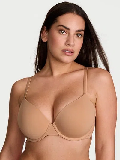 Victoria's Secret The T-shirt Perfect Shape Smooth Push-up Bra In Blue