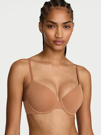 Victoria's Secret The T-shirt Perfect Shape Smooth Push-up Bra In Brown