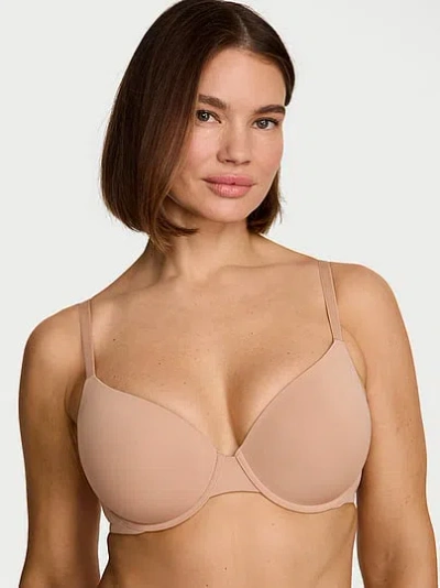 Victoria's Secret The T-shirt Smooth Lightly Lined Demi Bra In Brown
