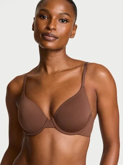Victoria's Secret The T-shirt Smooth Lightly Lined Full-coverage Bra In Brown