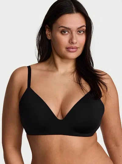 Victoria's Secret The T-shirt Smooth Lightly Lined Wireless Bra In Black