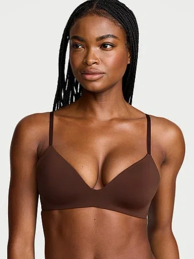 Victoria's Secret The T-shirt Smooth Lightly Lined Wireless Bra In Brown