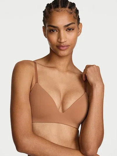 Victoria's Secret The T-shirt Smooth Lightly Lined Wireless Bra In Brown