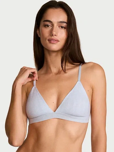 Victoria's Secret The T-shirt Sosoft™ Modal Ultra-fine Triangle Bralette In Blue