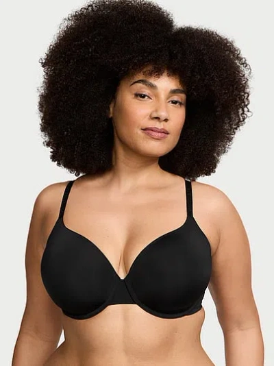 Victoria's Secret The T-shirt Lightly Lined Full-coverage Smooth Bra In Black