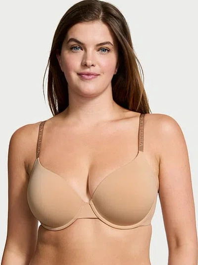 Victoria's Secret The T-shirt Lightly Lined Smooth Demi Bra In Neutral