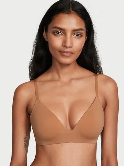 Victoria's Secret The T-shirt Lightly Lined Wireless Bra In Sand