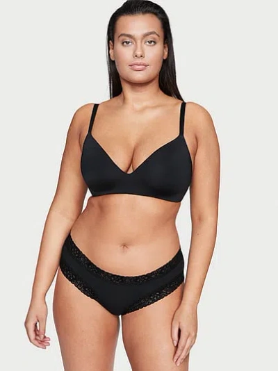Victoria's Secret The T-shirt Lightly-lined Wireless Bra In Black
