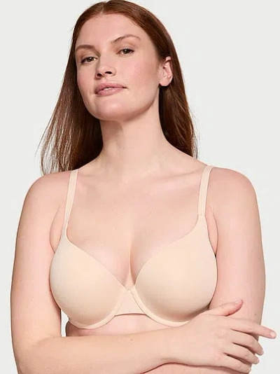 Victoria's Secret The T-shirt Perfect Shape Smooth Push-up Bra In Brown