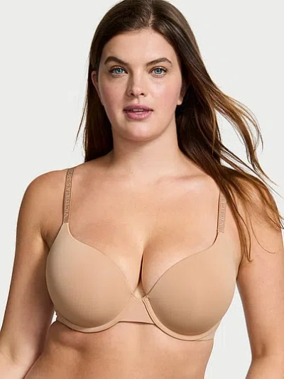 Victoria's Secret The T-shirt Perfect Shape Smooth Push-up Bra In Neutral