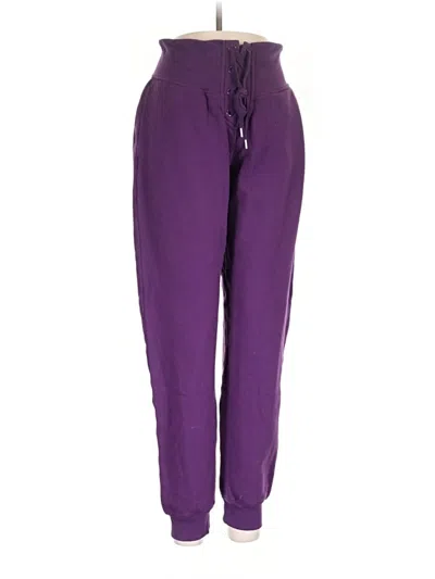 Pre-owned Victoria's Secret Track Pants In Purple