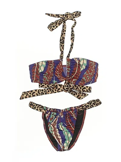 Pre-owned Victoria's Secret Two Piece Swimsuit In Brown