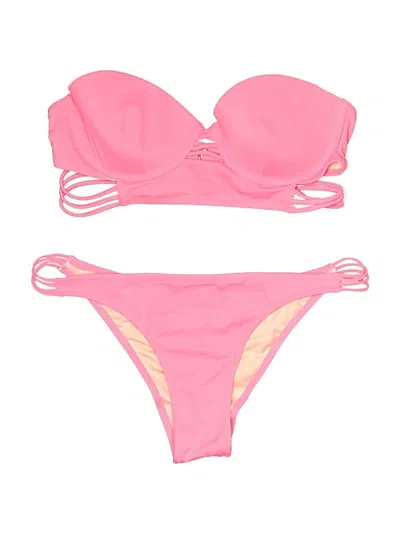 Pre-owned Victoria's Secret Two Piece Swimsuit In Pink