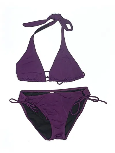 Pre-owned Victoria's Secret Two Piece Swimsuit In Purple