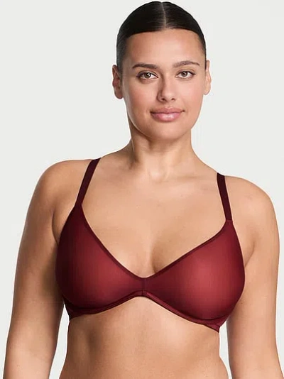 Victoria's Secret Very Sexy Angelight Lightly Lined Scoop Plunge Bra In Red