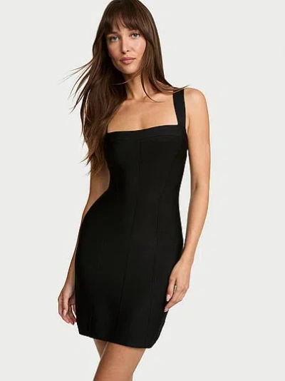 Victoria's Secret Very Sexy Bodycon Knit Mini Dress In Black