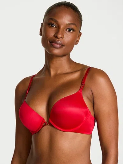 Victoria's Secret Very Sexy Bombshell Add-2-cups Smooth Push-up Bra In Red