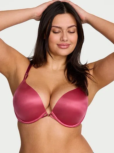 Victoria's Secret Very Sexy Bombshell Add-2-cups Smooth Push-up Bra In Burgundy