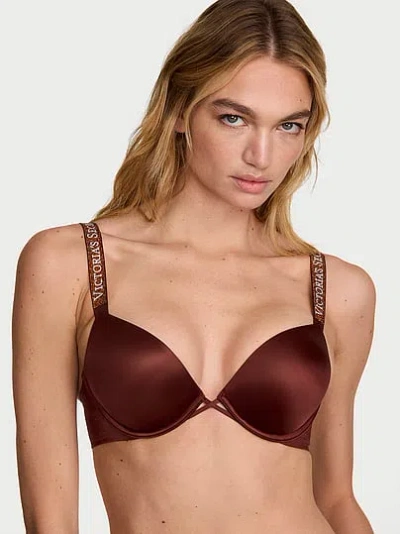 Victoria's Secret Very Sexy Bombshell Logo Shine Strap Add-2-cups Push-up Bra In Multi