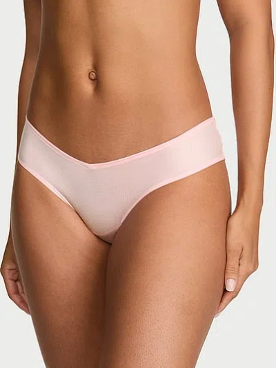 Victoria's Secret Very Sexy Crystal Bow Strappy-back Cheeky Panty In Pink