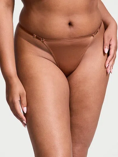 Victoria's Secret Very Sexy Hardware Adjustable V-string Panty In Brown