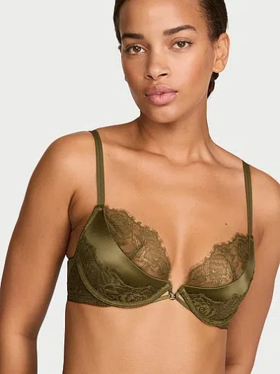 Victoria's Secret Very Sexy Low-cut Push-up Bra In Green
