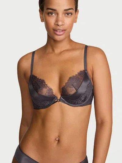 Victoria's Secret Very Sexy Low-cut Push-up Bra In Gray