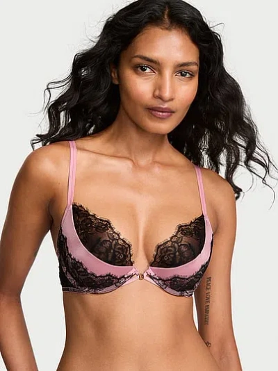 Victoria's Secret Very Sexy Low-cut Push-up Bra In Pink