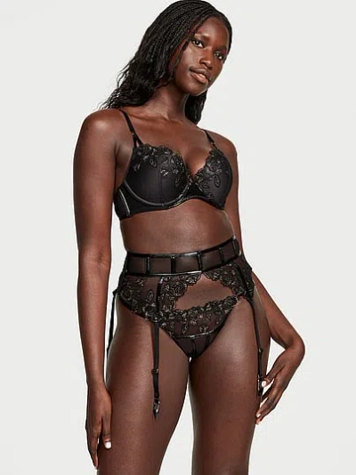 Victoria's Secret Very Sexy Rose Embroidery Garter In Multi