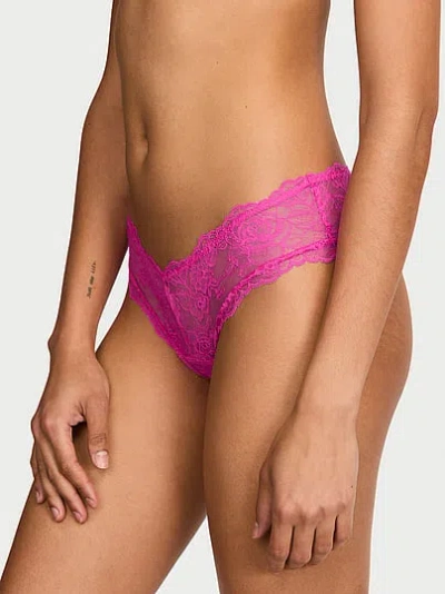 Victoria's Secret Very Sexy Rose Lace High-leg Cheeky Panty In Pink