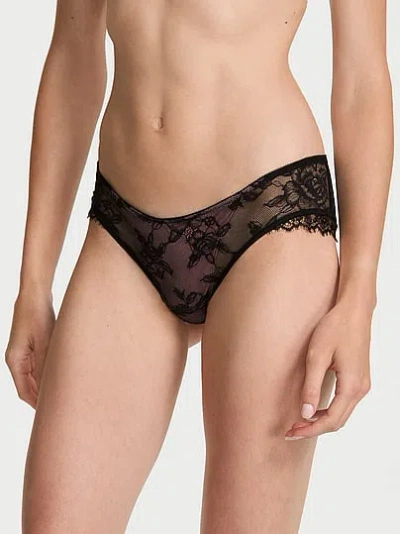 Victoria's Secret Very Sexy Rose Lace Overlay Cheeky Panty In Pink